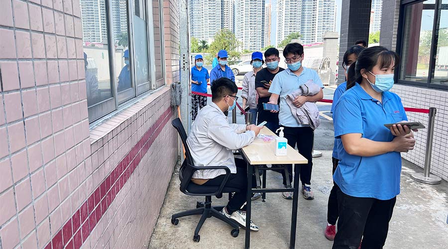 迅速防疫！金環(huán)電器積極配合醫(yī)護(hù)人員上門(mén)測(cè)核酸！