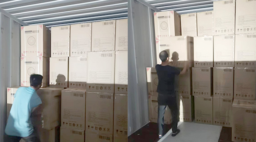 裝柜日常！日本客戶Sentern滾筒干衣機順利出貨