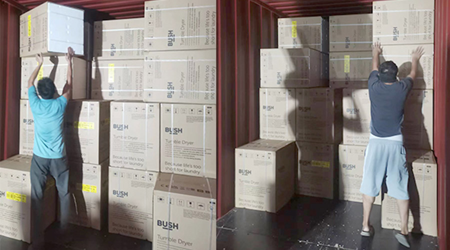 各司其職合力做好英國Argos客戶衣物烘干機出貨任務(wù)！